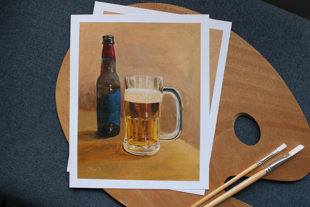 Beer Paper Print 