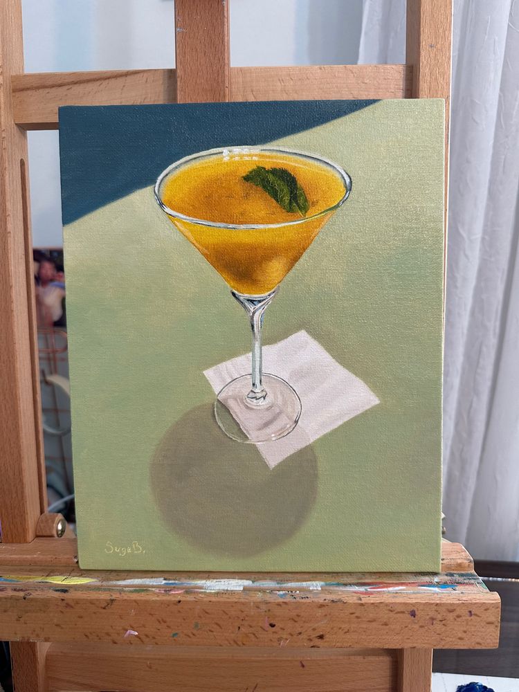 Mango Cocktail Original Painting 